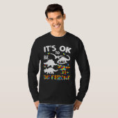 Autism Awareness Dinosaur Kid Boys Its Ok To Be Di T-shirt (Voorkant volledig)