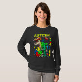 Autism Awareness Dinosaur T-shirt (Voorkant volledig)