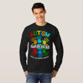 Autism Awareness Educate Love Support Advocate T-shirt (Voorkant volledig)