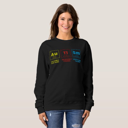 Autism Awareness Elements Periodic Table Support A Trui (Voorkant volledig)
