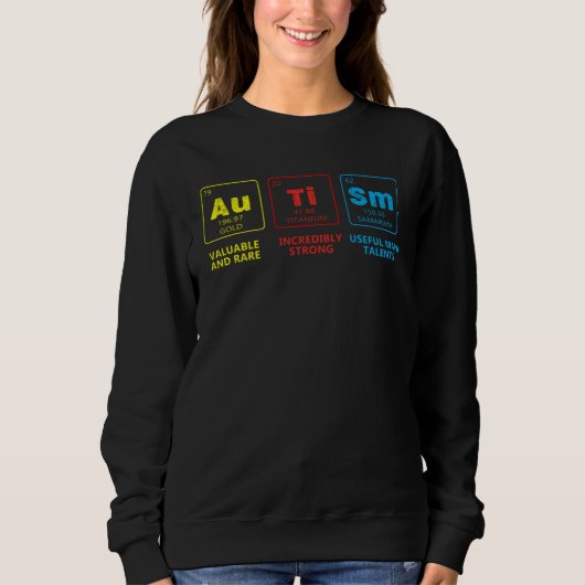 Autism Awareness Elements Periodic Table Support A Trui (Voorkant)
