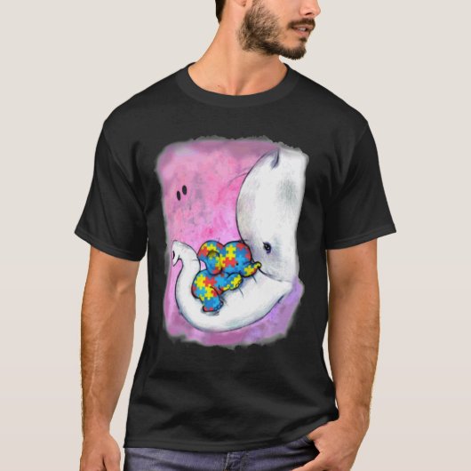 Autism Awareness Elephant 2018 T-shirt (Voorkant)
