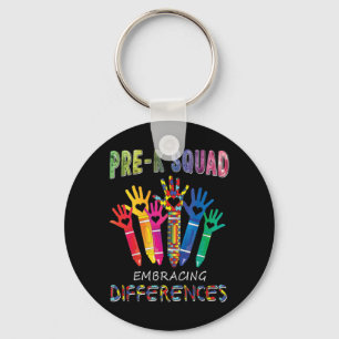 Autism Awareness Embrace Difference Shirt First D Sleutelhanger