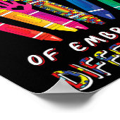 Autism Awareness Embrace Differences 100 Days Of S Poster (Hoek)