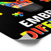 Autism Awareness Embrace Differences 100 Days Of S Poster (Hoek)