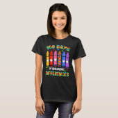 Autism Awareness Embrace Differences 100 Days Of S T-shirt (Voorkant volledig)