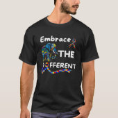 Autism Awareness Embrace Different Elephant Unmask T-shirt (Voorkant)