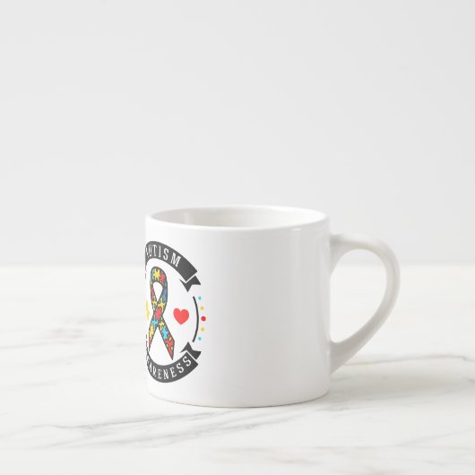 Autism Awareness-Espresso Mok (Rechts)