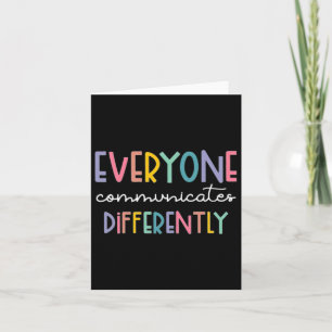 Autism Awareness Everyone Communicates Differently Kaart
