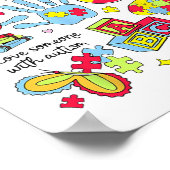 Autism Awareness Everyone Communicates Differently Poster (Hoek)