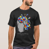 Autism Awareness Face Mask Puzzle T-shirt (Voorkant)