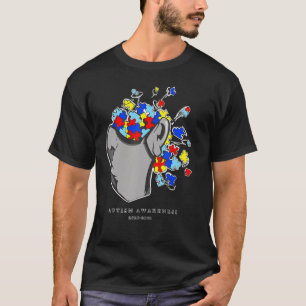 Autism Awareness Face Mask Puzzle T-shirt