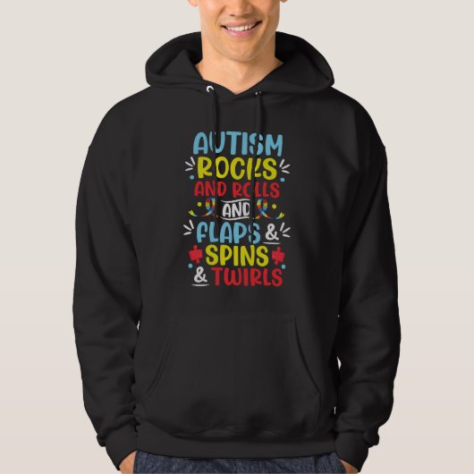 Autism Awareness Family Support Mom Autism Boys Gi Hoodie (Voorkant)