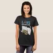 Autism Awareness Father Love Proud Autism Daughter T-shirt (Voorkant volledig)