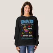 Autism Awareness Father Love Proud Autism Son Dad  Trui (Voorkant volledig)