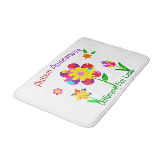 Autism Awareness Flowers Badmat (Gekanteld)