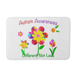 Autism Awareness Flowers Badmat