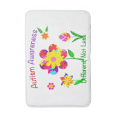 Autism Awareness Flowers Badmat (Voorkant Verticaal)