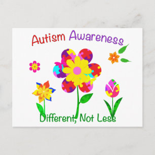 Autism Awareness Flowers Briefkaart