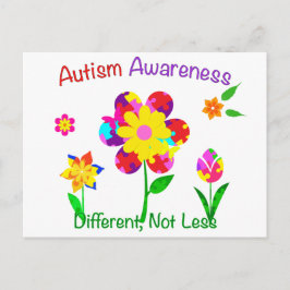 Autism Awareness Flowers Briefkaart