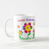 Autism Awareness Flowers Koffiemok (Links)