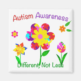 Autism Awareness Flowers Magneet