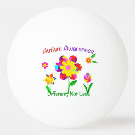 Autism Awareness Flowers Pingpongbal