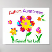 Autism Awareness Flowers Poster (Voorkant)