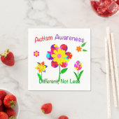 Autism Awareness Flowers Servetten (Insitu)