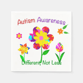 Autism Awareness Flowers Servetten