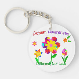 Autism Awareness Flowers Sleutelhanger