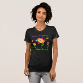 Autism Awareness Flowers T-shirt (Voorkant volledig)