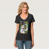 Autism Awareness for Mom Warrior kids autism Mothe T-shirt (Voorkant volledig)