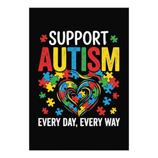 Autism awareness foto afdruk (Voorkant)
