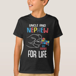 Autism Awareness Friends oom Autistic Nephew T-shirt