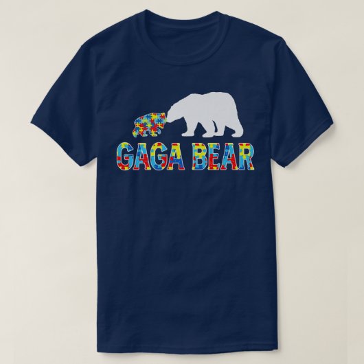 Autism Awareness Gaga Bear Support Autistic Premiu T-shirt (Design voorkant)