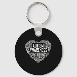 Autism Awareness Gift Heart Proud Support Month Gi Sleutelhanger