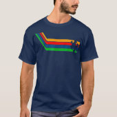Autism Awareness Gift Retro Stripes Cute ASD of T-shirt (Voorkant)