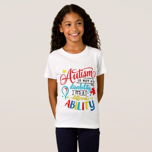 Autism Awareness Girls TShirt (Voorkant volledig)