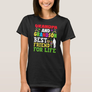 Autism Awareness Grandpa Grandson Best Friend for T-shirt