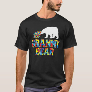 Autism Awareness Granny Beer Puzzle Support Autist T-shirt