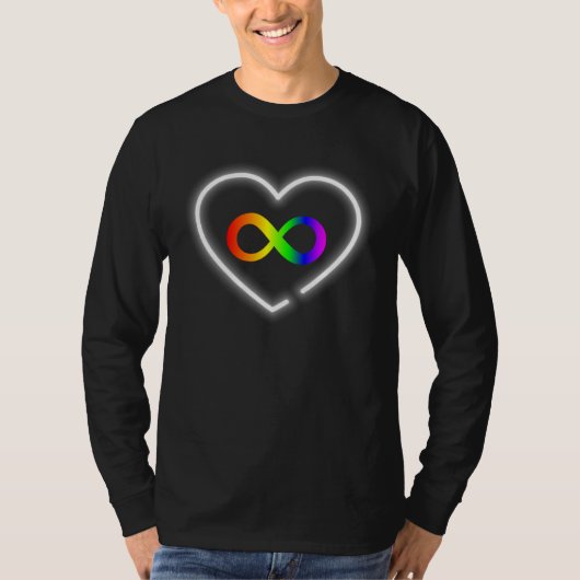 Autism Awareness Heart Infinity Symbol T-shirt (Voorkant)