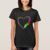 Autism Awareness Heart Puzzle Piece Valentijn T-shirt (Voorkant)