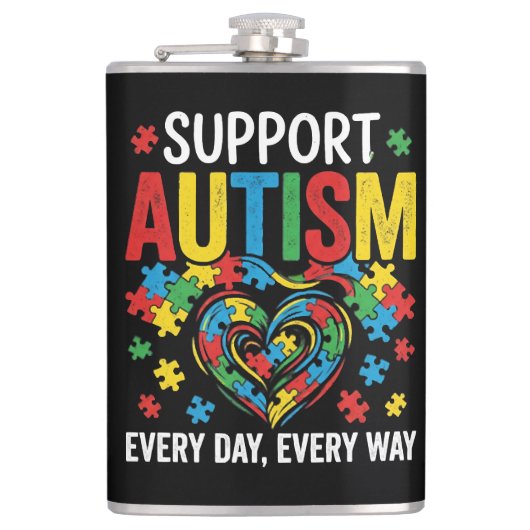 Autism awareness heupfles (Voorkant)
