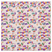 Autism Awareness Hope Beeld roze in Stof (Swatch)