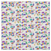 Autism Awareness Hope & Imagine Stof (Swatch)