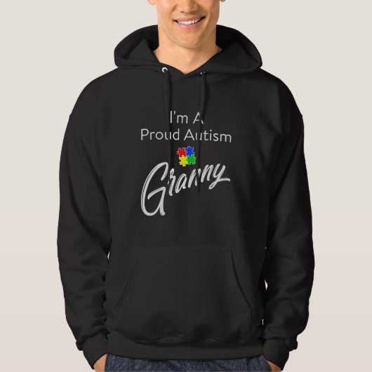 Autism Awareness I a Proud Autism Granny T-shirt A (Voorkant)