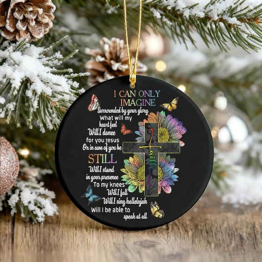 Autism Awareness I Can Only Imagine Jesus Faith T- Keramisch Ornament