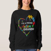 Autism Awareness  I m A Proud Grandma Love Puzzle  Trui (Voorkant)
