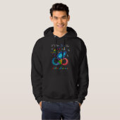 Autism Awareness   I Wear Blue For Autism Awarenes Hoodie (Voorkant volledig)